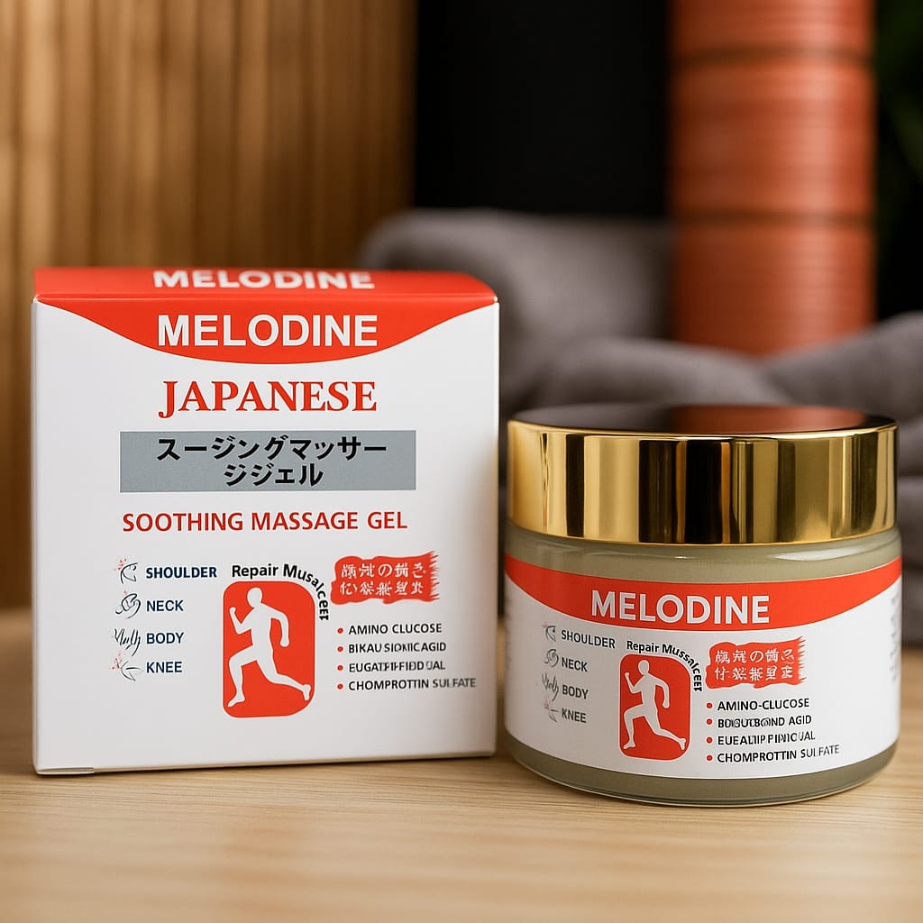 58507d4bd225336405cee04cd6758e92 MELODINE Japanese Soothing Massage Gel – Fast-Absorbing Herbal Relief for Muscle & Joint Pain (Neck, Back, Knee, Shoulde