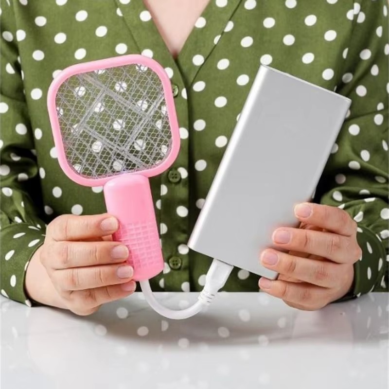 58760db0f14af00aef0c8627dde4472a Mini USB Rechargeable Mosquito Racket With UV Light – Portable Electric Bug Zapper & Fly Swatter For Indoor/Outdoor Use, - Image 3