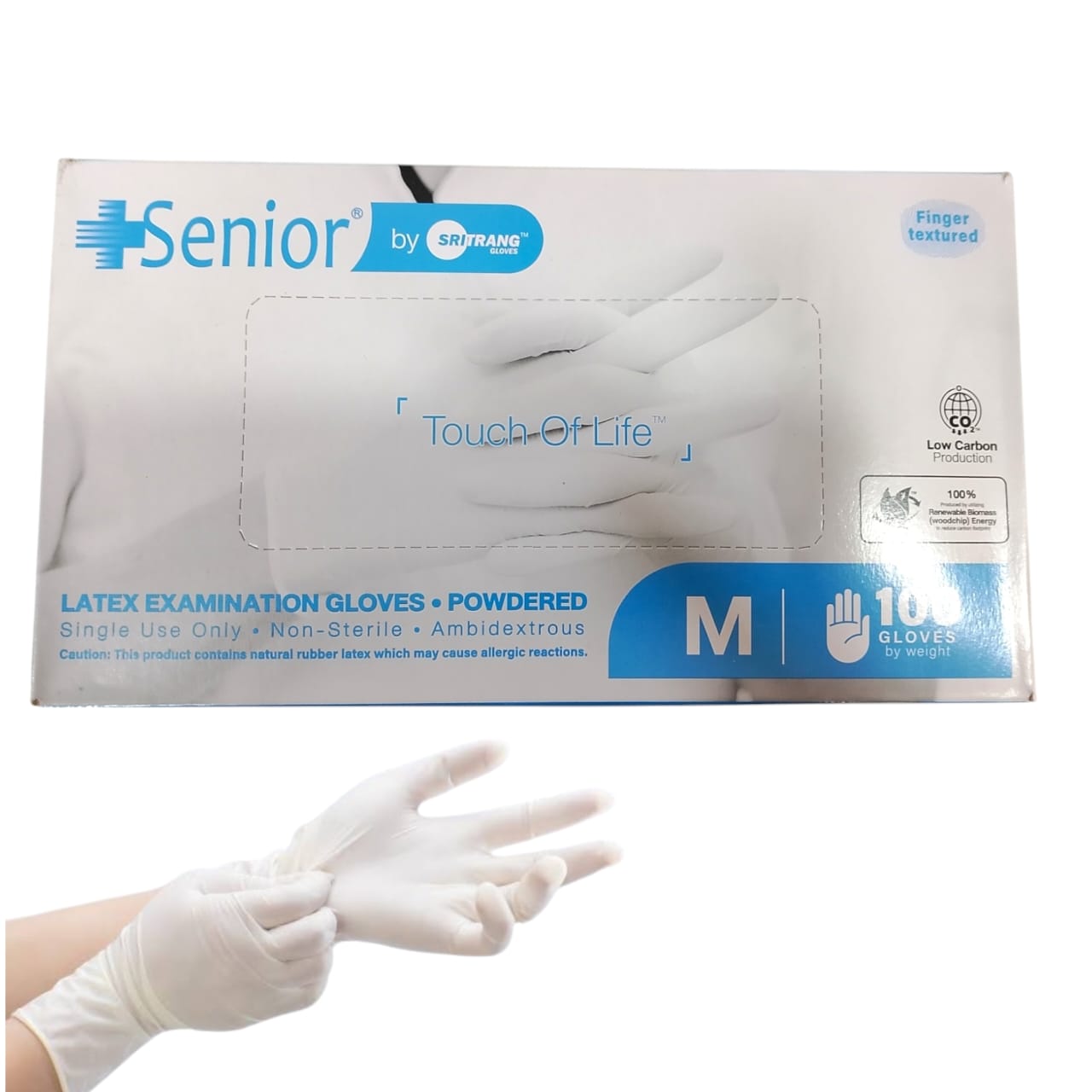 587c2b24ed41b3cb1c86cd0d44ee58fa Senior Latex Examination Powdered Gloves – 100 Pcs Box, Premium Quality Disposable Medical Gloves For Professional Use, - Image 3