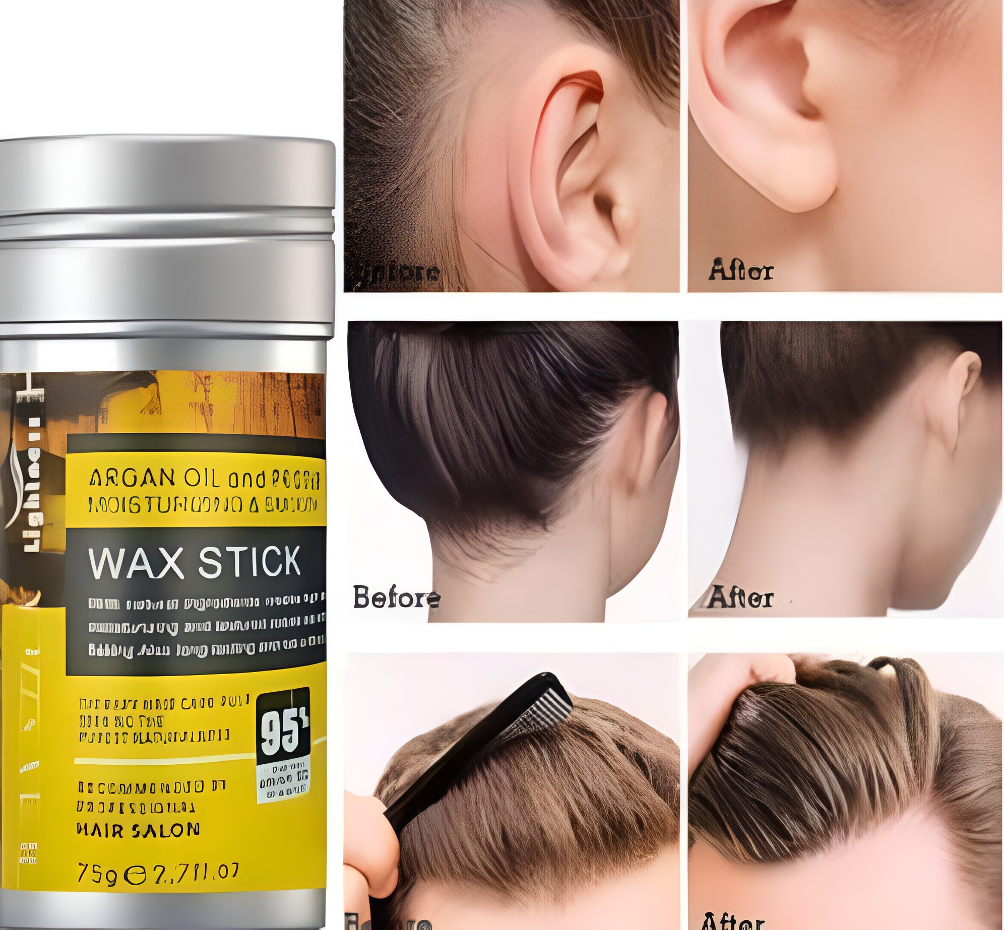 590bd8dd8fad19e079ef1b6d7700d37e Professional Hair Salon Wax Stick for Flyaways & Edge Control - 75g - Image 3