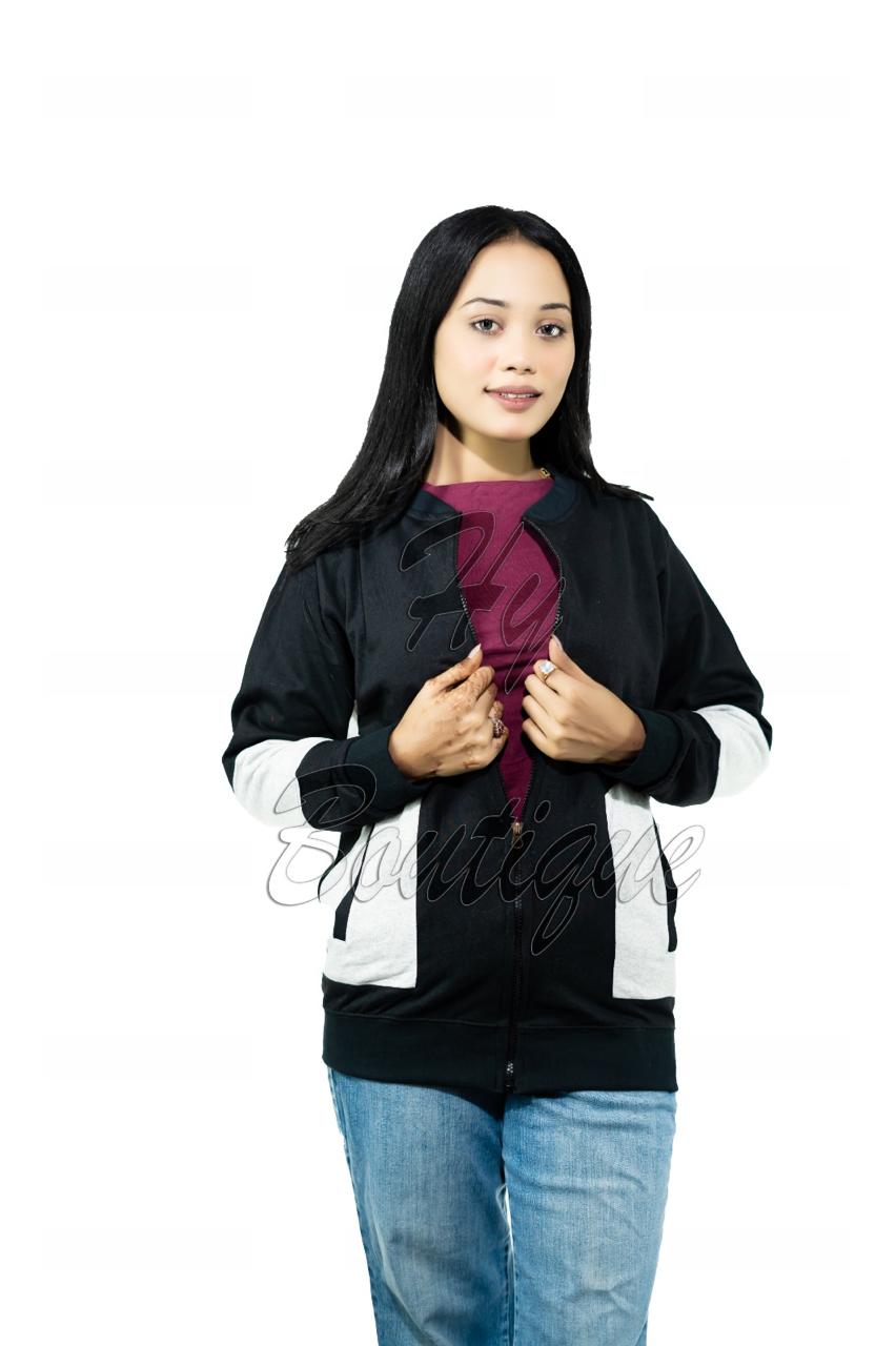 5a93749536ee76d5b30c38d26b93b697 Winter Collection Women’s Black & White Printed Jacket | Stylish & Warm Outerwear | Trendy Winter Fashion for Ladies