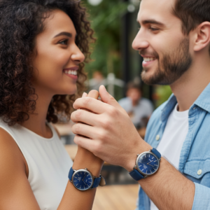 Pack of 2 BG Couple Watches | Matching Men’s & Women’s Stylish Wristwatches | Elegant Analog Timepiece Set for Couples &