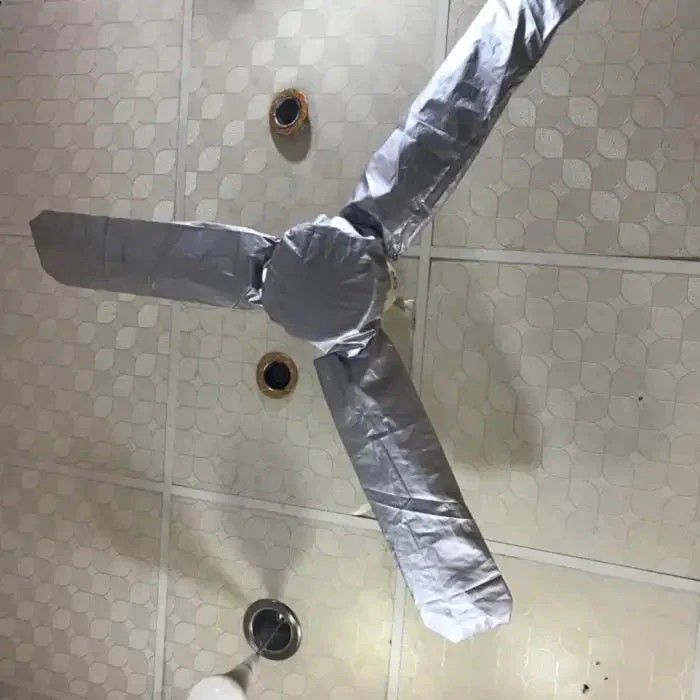 5b35a989e07235a27c7eba99e1f2222d Universal Ceiling Fan Blade & Motor Cover Set – Dustproof, Washable Fabric Protection for Home & Office Fans - Image 3