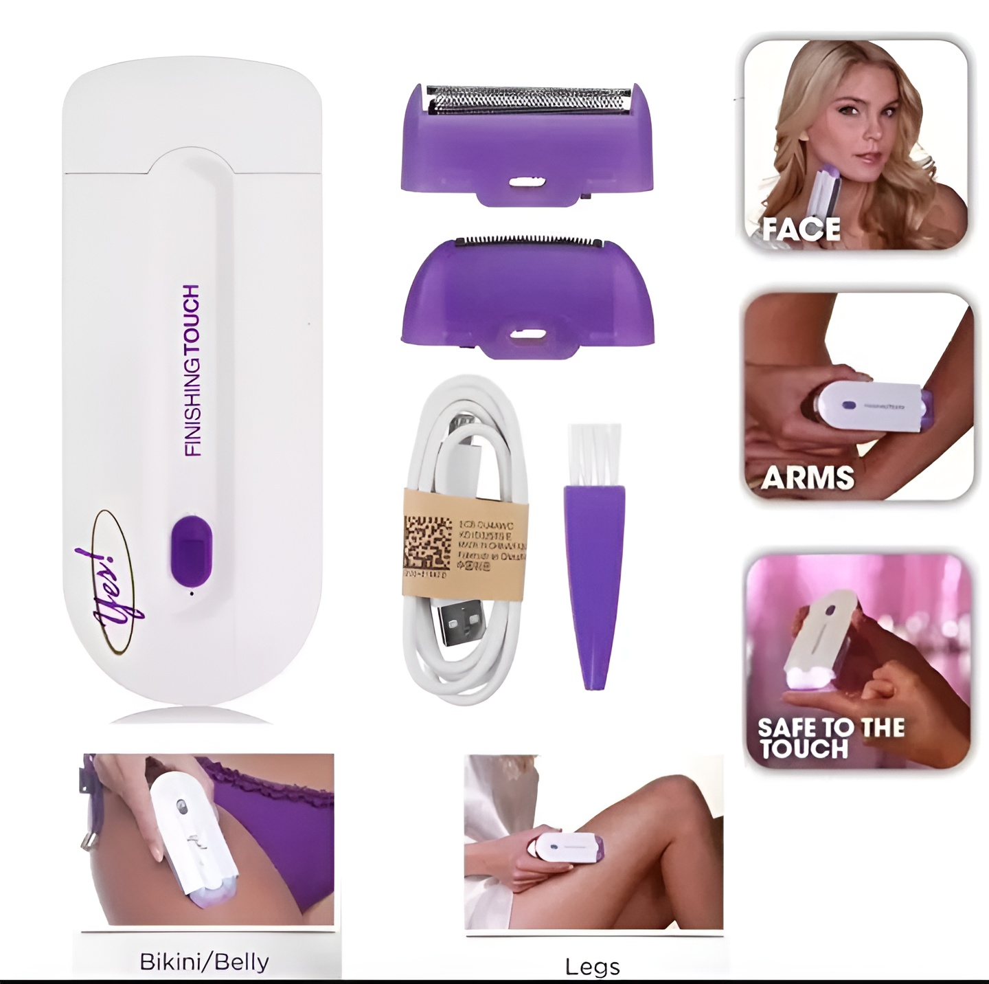 5d3ab75a7324cb2f614408118c68f79e_720x720q80_-1 Women’s Electric Hair Remover with Advanced Sensa-Light Technology & Built-in LED Light | Safe & Painless Shaver - Image 4