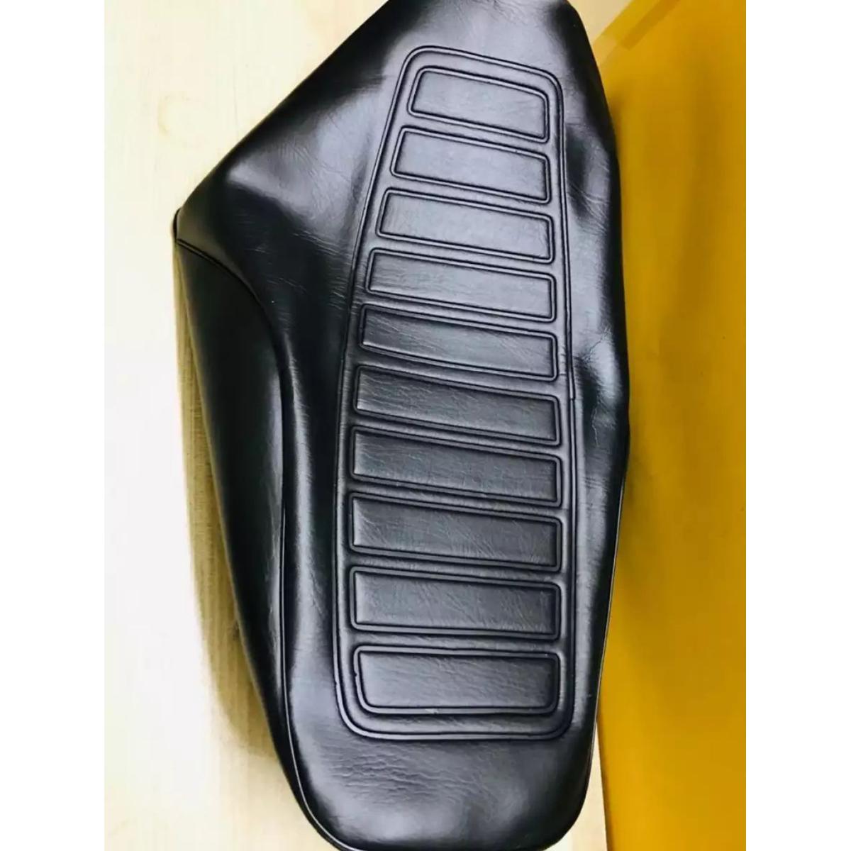 Motor Bike Comfortable Seat Cover Black For CG 125 Bike | Best Quality Seat Cover For CG-125 Motorcycle ( Random Design