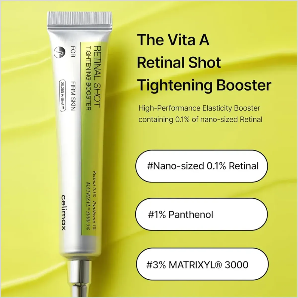 5e17274a31380fa80b498a71b655bb9e Celimax The Vita‑A Retinal Shot Tightening Booster | 15ml | Retinal Serum for Firm & Smooth Skin - Image 5