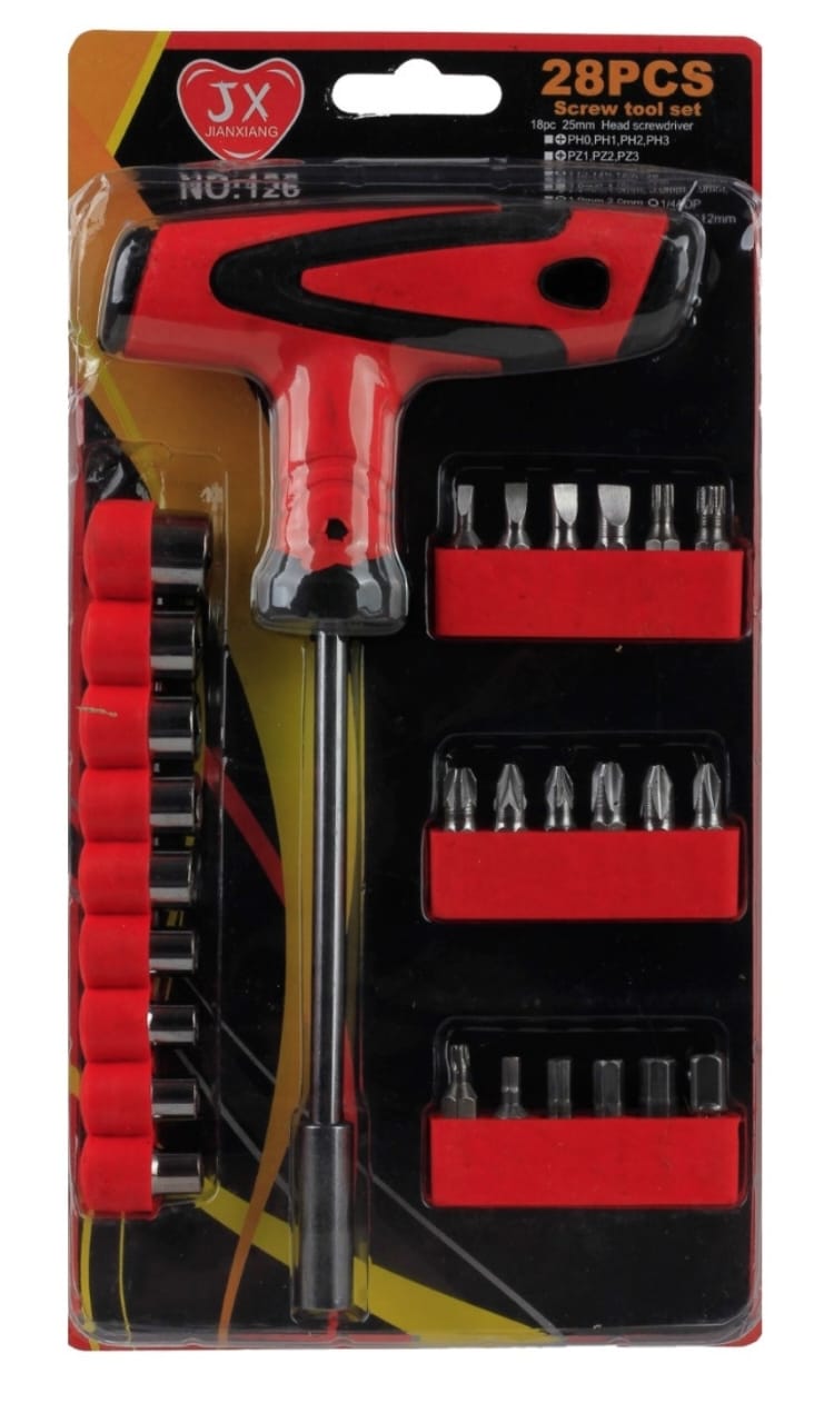 5f5ec14f04a9c85e7ade248fb4d6cda6 28‑Pcs Screw Tool Set | High‑Quality Screwdrivers & Bits | Durable Repair & Assembly Kit - Image 2