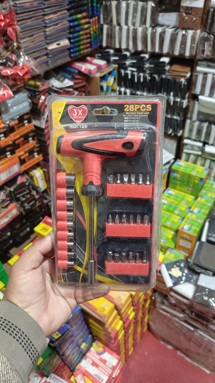 5fe34ba1e986db63facba6bf86826b5f 28‑Pcs Screw Tool Set | High‑Quality Screwdrivers & Bits | Durable Repair & Assembly Kit - Image 4