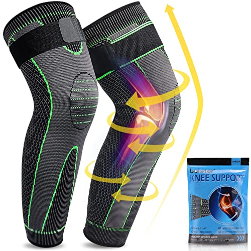 602d480ea2b5b5d3c2a6b84bf9cc2a80 1pc Long Knee Support Knee Pad With Belt | Adjustable Knee Support For Men And Women | Anti-Slip Knee Warmer Sleeves | K - Image 4