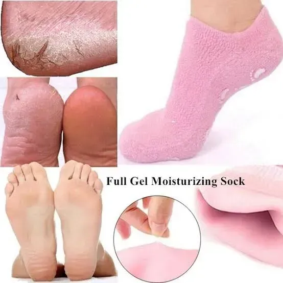 6081e53f22f37e4e7bf5f296c53f0f5a Moisturizing Spa Gel Socks | Silicon Socks For Women | Foot Care Spa Gel Socks - Image 4