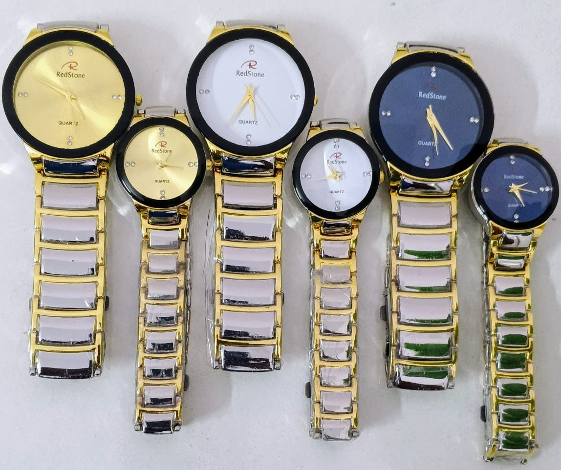 60cb3fcc870bd1892c4eb7ca924661d0 Redstone Quartz Couple Watch Durable Quality Stylish Design Perfect Choice For Daily Use And Gift Needs (Random Color & - Image 2