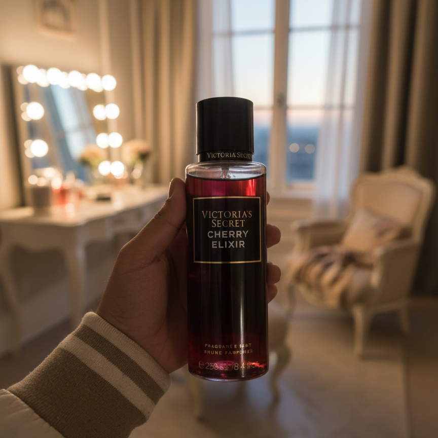 60d3a18f3bd6006c057123f4f5e07af7 Victoria's Secret Cherry Elixir Providing Durable Quality Comfortable Use Stylish Fragrance - 250ML - Image 2