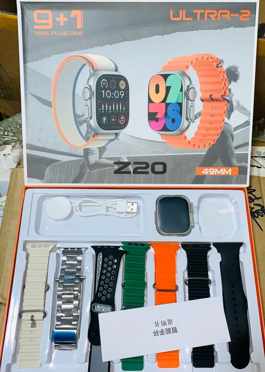 611ff0e4f2277a69e57a42209d6dc4d3 Z20 Ultra 2 Smartwatch | Super HD Display | 7 Straps | Wireless Charging & BT Calling | Newest Model - Image 2