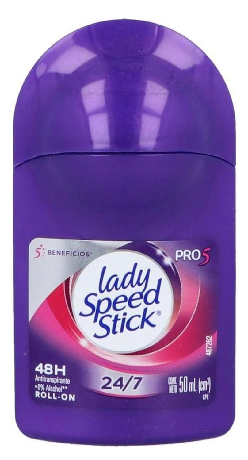 Pack Of 01 - Purple 5 in 1 Pro Lady Speed Stick Invisible Dry Power Antiperspirant Deodorant Roll-On, Fresh Fusion - 50m