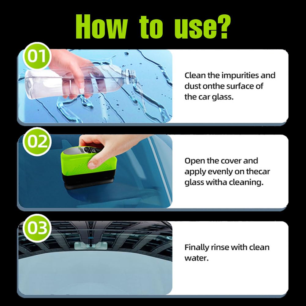 61Yxju3HQXL._SL1001_ 1Pc Oil Film Brush 2.0, Clear Vision Glass Cleaner, Clearview Shield Clear Vision Windshield Cleaner, Car Windows (With - Image 4