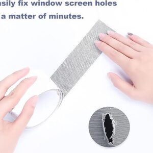 Mesh Roll Tape Window Screen Repair Patch – Strong Self-Adhesive Fiberglass Mesh, Easy DIY Screen Repair Tape for Window