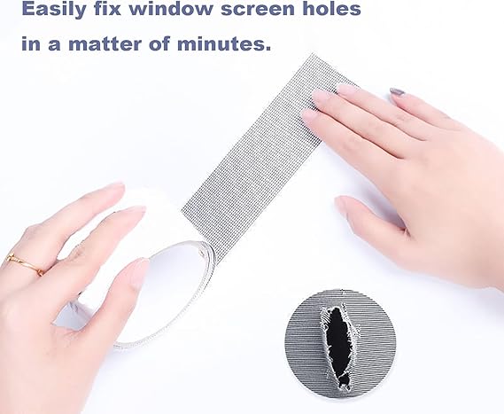 61ZdAHoBPOL._AC_SX569_ Mesh Roll Tape Window Screen Repair Patch | Keep Mosquitoes Out with Our Anti-Insect, Self-Adhesive Mesh Patch Tape - 2 - Image 2