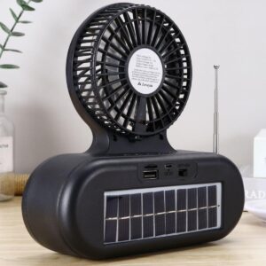 Solar fan Bluetooth speaker | Wireless outdoor portable With blowing flashlight | Listening to music Support TF card U d