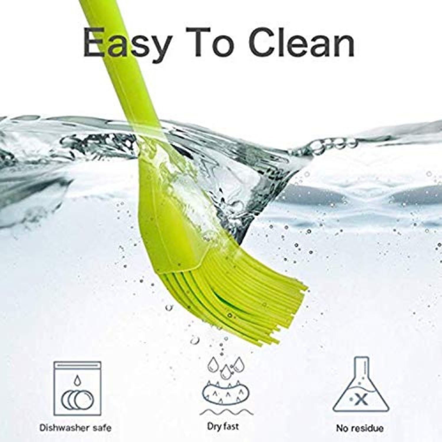 01 Piece Food Grade Kitchen Household Oil Heat Resistant Silicone Brush, Brush For Perfect Apply Baking, Cooking, BBQ Ba