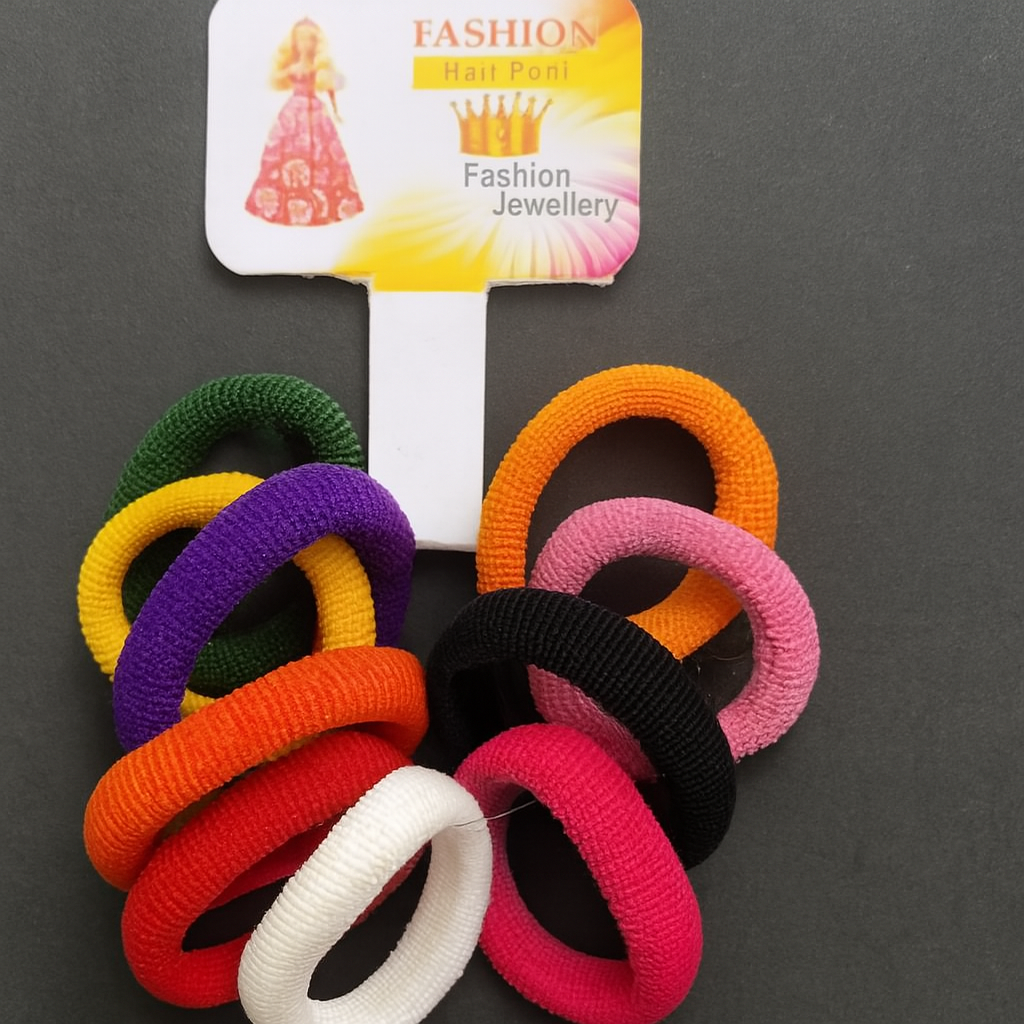 62afea14d7e0a098ef0cff2cc76b04ff Pack Of 8 Hair Poni Set – Durable And Stylish Black And Multicolor Hair Bands For Women And Girls – Strong Elastic, Comf - Image 4