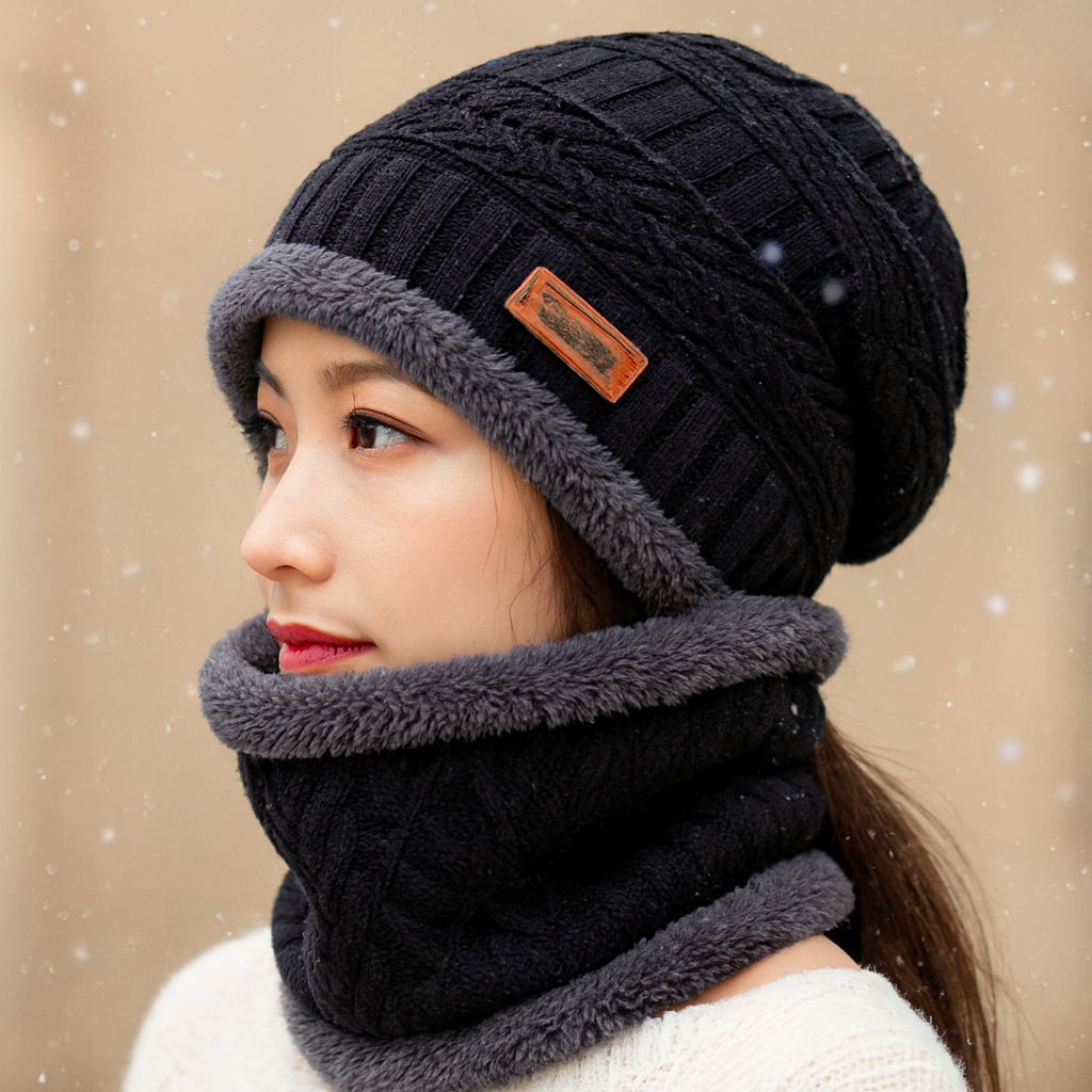 62d8317418092eb45abf943e0d81f118 Head & Neck Cap Beanies Combo | Woolen Winter Beanie with Neck Warmer Muffler for Men & Women – Warm, Cozy & Stylish