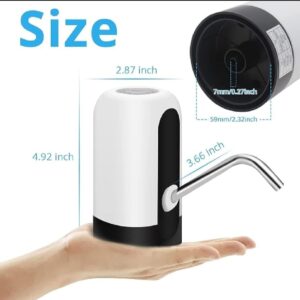 Automatic Electric Water Bottle Pump Dispenser – USB Rechargeable One-Touch Water Pump for Home, Office, Outdoor Use & U