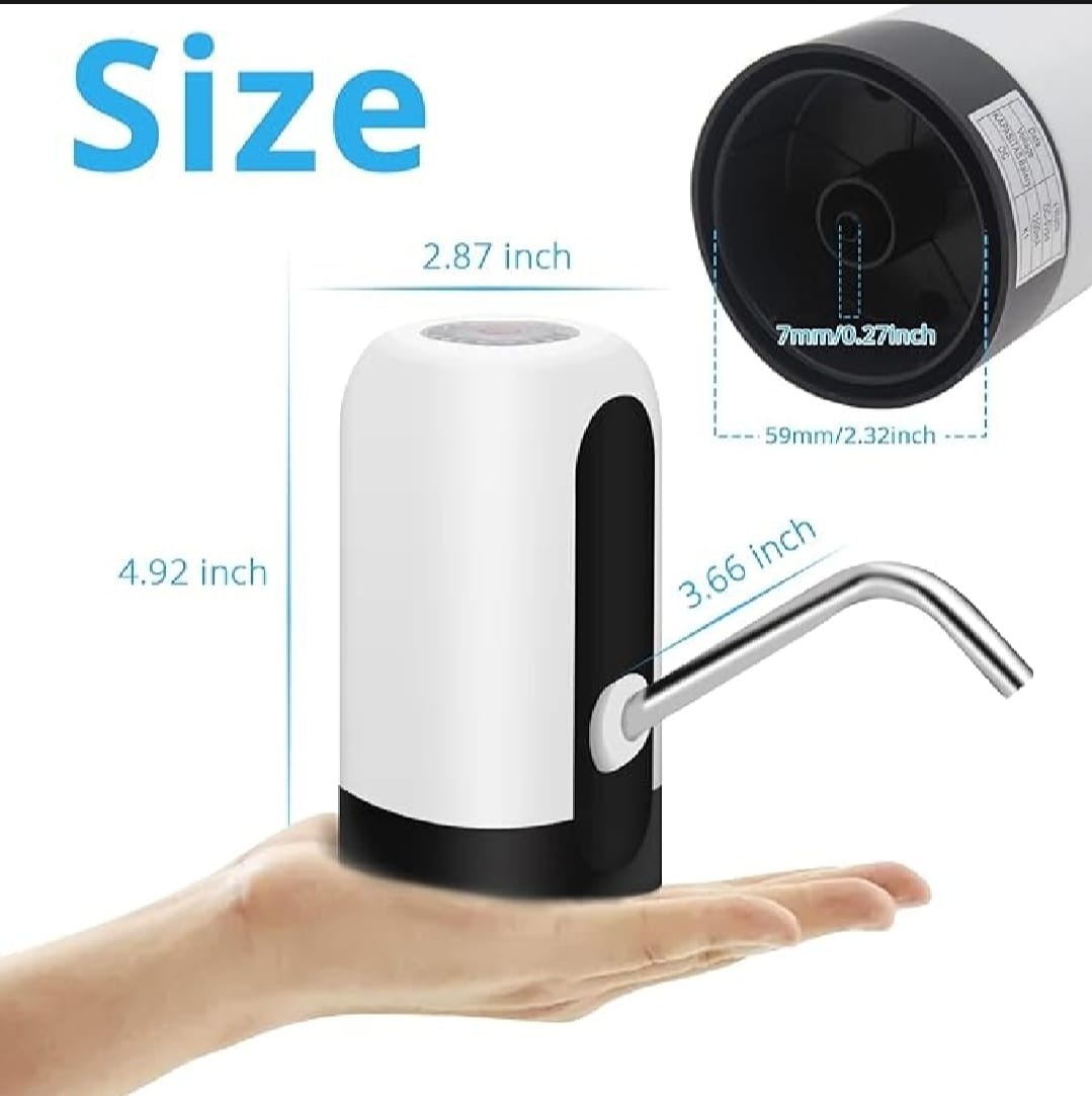 6375898da34240204901f5ecc3256a09 Automatic Electric Water Bottle Pump Dispenser – USB Rechargeable One-Touch Water Pump for Home, Office, Outdoor Use & U