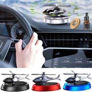 Solar Powered Car Aroma Diffuser – Helicopter Design Air Freshener Perfume for Dashboard