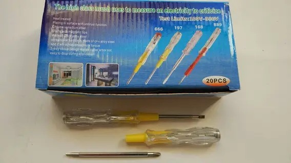 64d9d8544819f829e88a3b1753d72e7b 2Pcs Screwdriver Tester Set | Durable, High Quality | Low Voltage | Sharp Tip & Unbreakable Handle - Image 5
