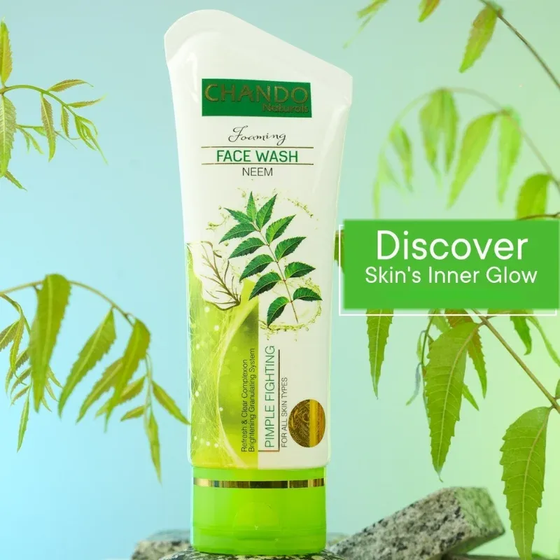 652bbd635c5c0be707a932b9673b2a2b CHANDO Naturals Foaming Face Wash Neem – Pimple Fighting & Skin Purification