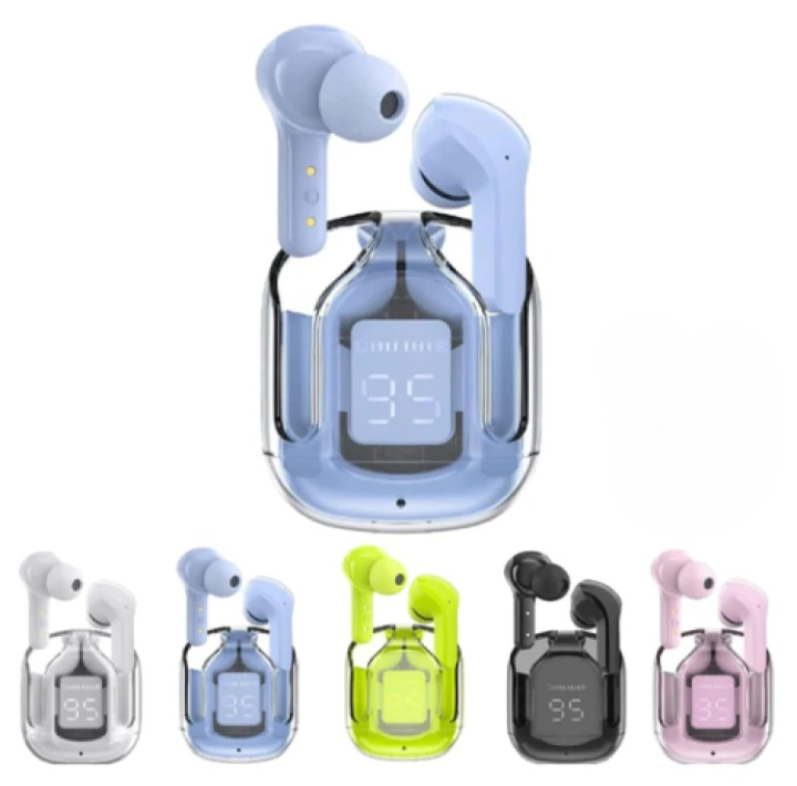 657ccf5ca1283db3e6952b5ab7e74a57 Air 31 Earbuds Wireless Earbuds With Crystal Transparent Case Type C Charging And Bluetooth 5.3 Providing Durable Qualit - Image 3