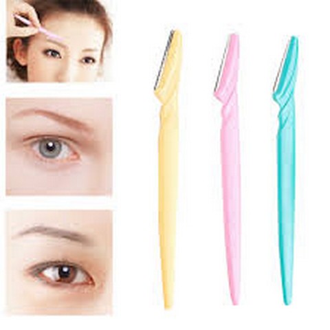 66 Tinker Eyebrow and Face Razor Set – Pack of 3 Plastic Razors for Precise and Gentle Hair Removal(Random Color) - Image 2