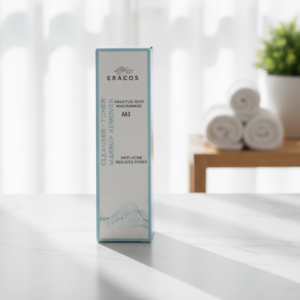 Eracos AA3 Cleanser Toner Makeup Remover Gentle Formula Clears Impurities Removes Makeup Refreshes Skin Provides Smooth