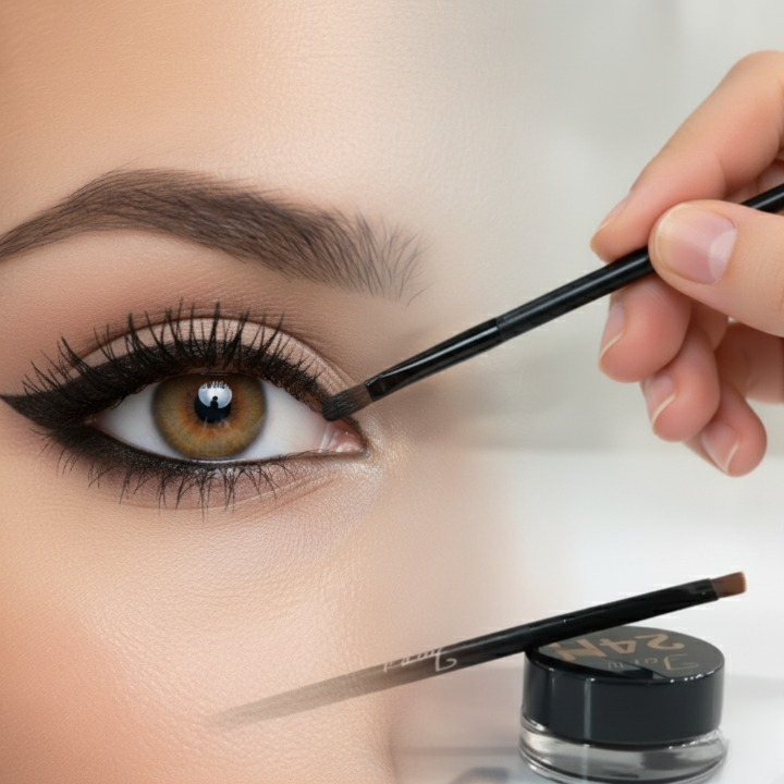 667e82af55aca450b79679a255c9d75e 2 Pcs Face It Gel Eyeliner Set – Long-Lasting Smudge-Proof Gel Liner In Black And Brown Shades For Perfect Eye Definitio - Image 3