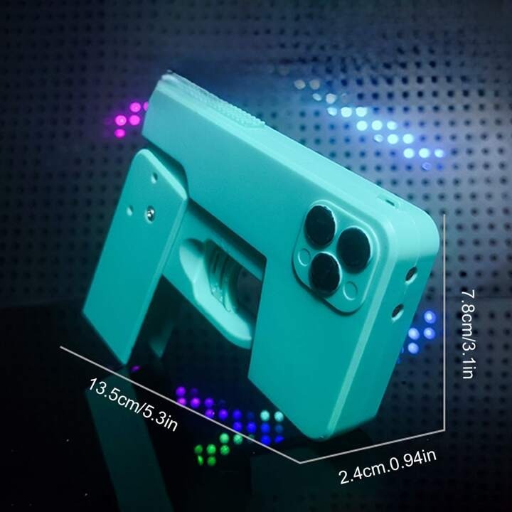 6924670f8a88844067329ed9f5617fe4 Creative Folding iPhone Toy Water Gun – Manual Shooting, Long-Range, Fun Decompression Water Blaster Toy for Kids & Adul - Image 4