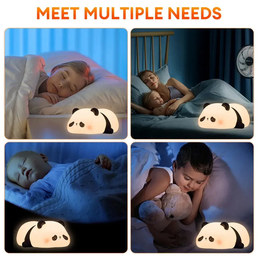 692a1f377680a98f21efb1a7ccf841ec Cute Panda Night Light | Silicone Soft Lamp | Portable & Child‑Safe Bedside Light Short Description - Image 2