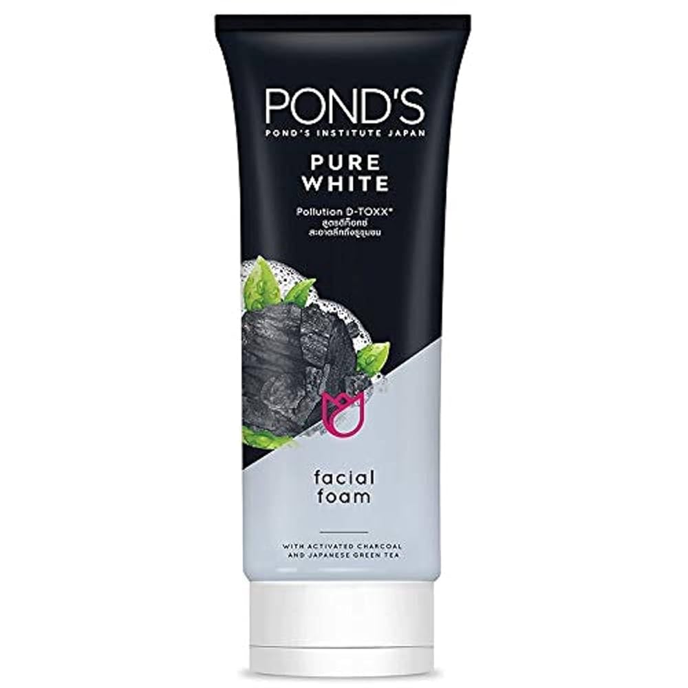 694d96be17c175cac3539c811c8b1501 Pond’s Pure White Face Wash with Activated Charcoal – Deep Cleansing & Brightening Daily Face Cleanser (100g) - Image 3