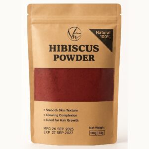 Hibiscus Flower Powder 100% Pure And Natural | Organic Herbal Powder For Skin Glow, Hair Growth, Detox And Anti-Aging Ca