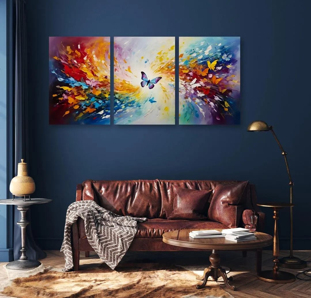 6a035ba7a99bc049f25d07035f2613db Set Of 3 Sticky Wooden Canvas Frames For Wall Decore Aesthatic Art / Sticky Phototiles For Room Wall Decoration