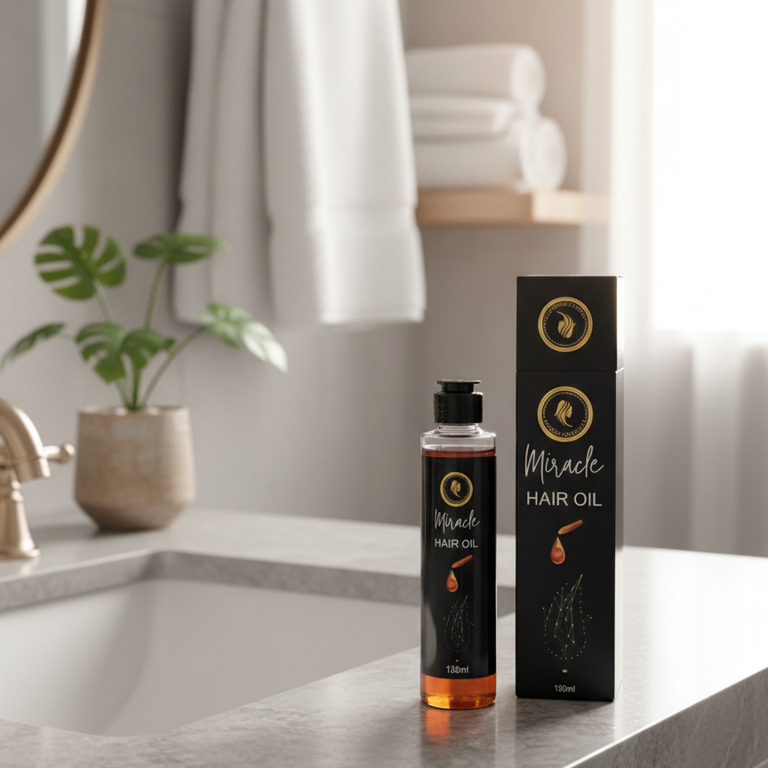 6c05a7a9e31d7b9b784de5144cfe6476 Miracle Elixir Noir Intensive Hair Revival Luxury And Growth Repair Oil For Strong Healthy And Nourished Hair - 150ML