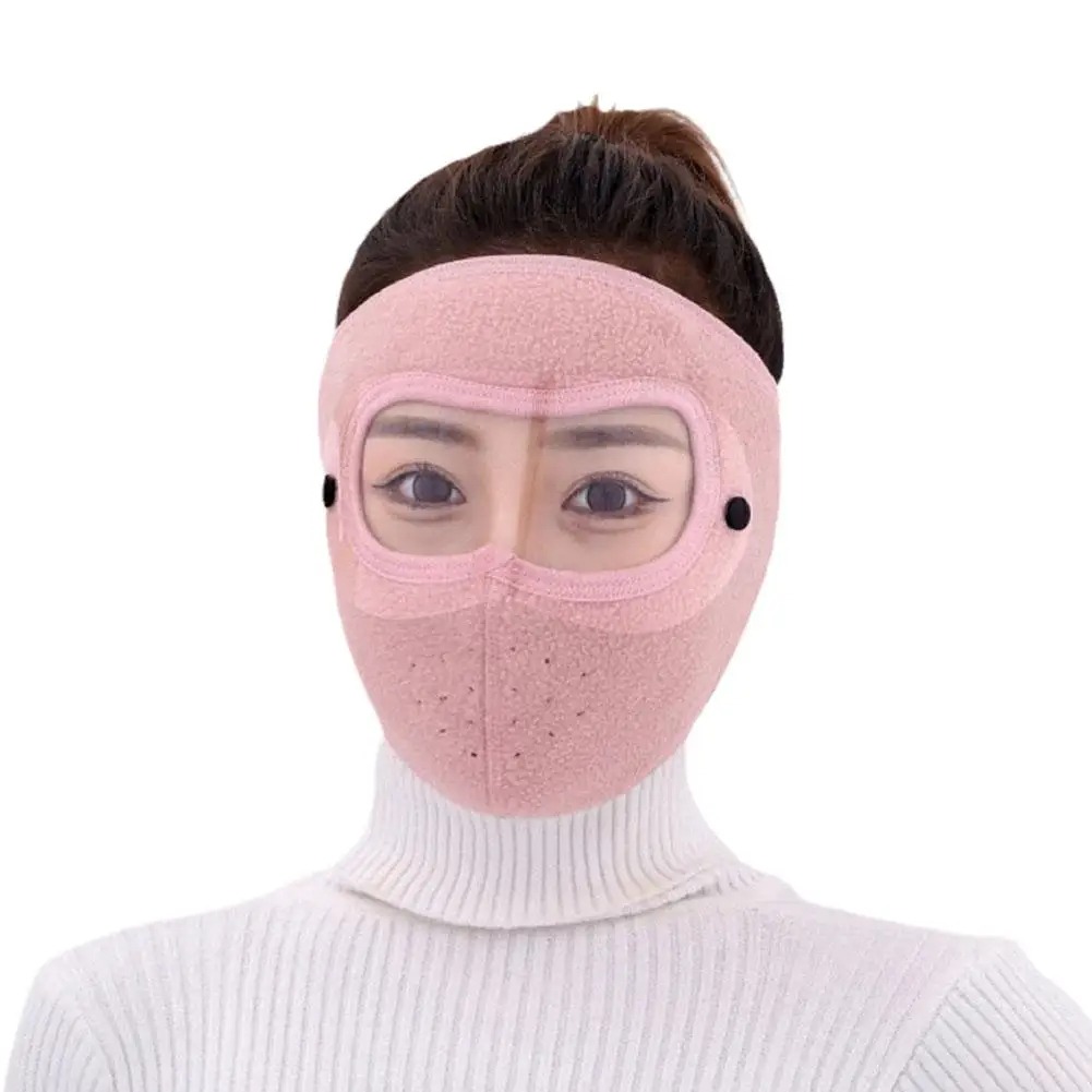 6ca78a57141cbdebbbac88609056b375 Full Face Shield | Dustproof Anti‑Fog | Winter Warm Fleece Mask | Windproof Riding HD Shield – 1Pc Random Colour - Image 2