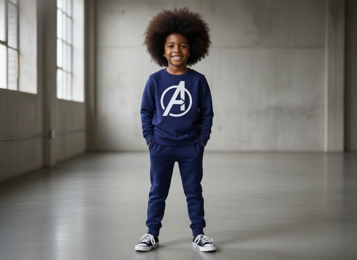 6cf39b0a8eae58f37cfc9a373b2309b1 Avenger Printed Sweatshirt & Pajama Trouser Tracksuit for Kids | Winter Warm Fleece Clothing Set Outfit for Boys & Girls