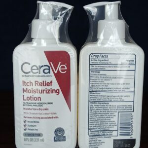 CeraVe Itch Relief Moisturizing Lotion | Fast-Acting Relief for Dry, Itchy Skin | With Ceramides, Niacinamide & Hyaluron