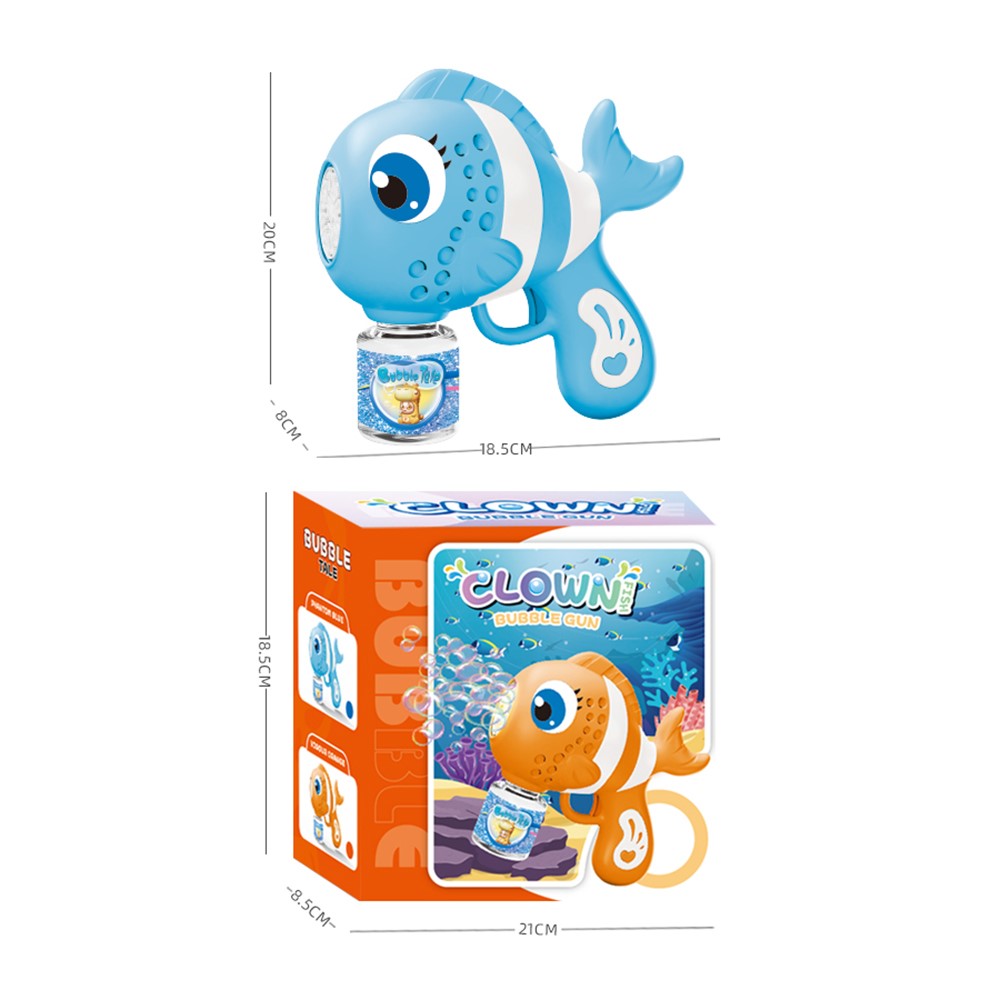 6e012c8480a6532b563d98d12b0eff0e Fish Bubble Gun – Automatic Bubble Blower with Lights, Sounds & Fun Fish Design for Kids - Image 2