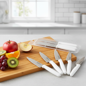 6 Piece Knife Set | Professional Stainless Steel Kitchen Knives | Sharp Durable Blades for Meat, Vegetables, Fruits & Da