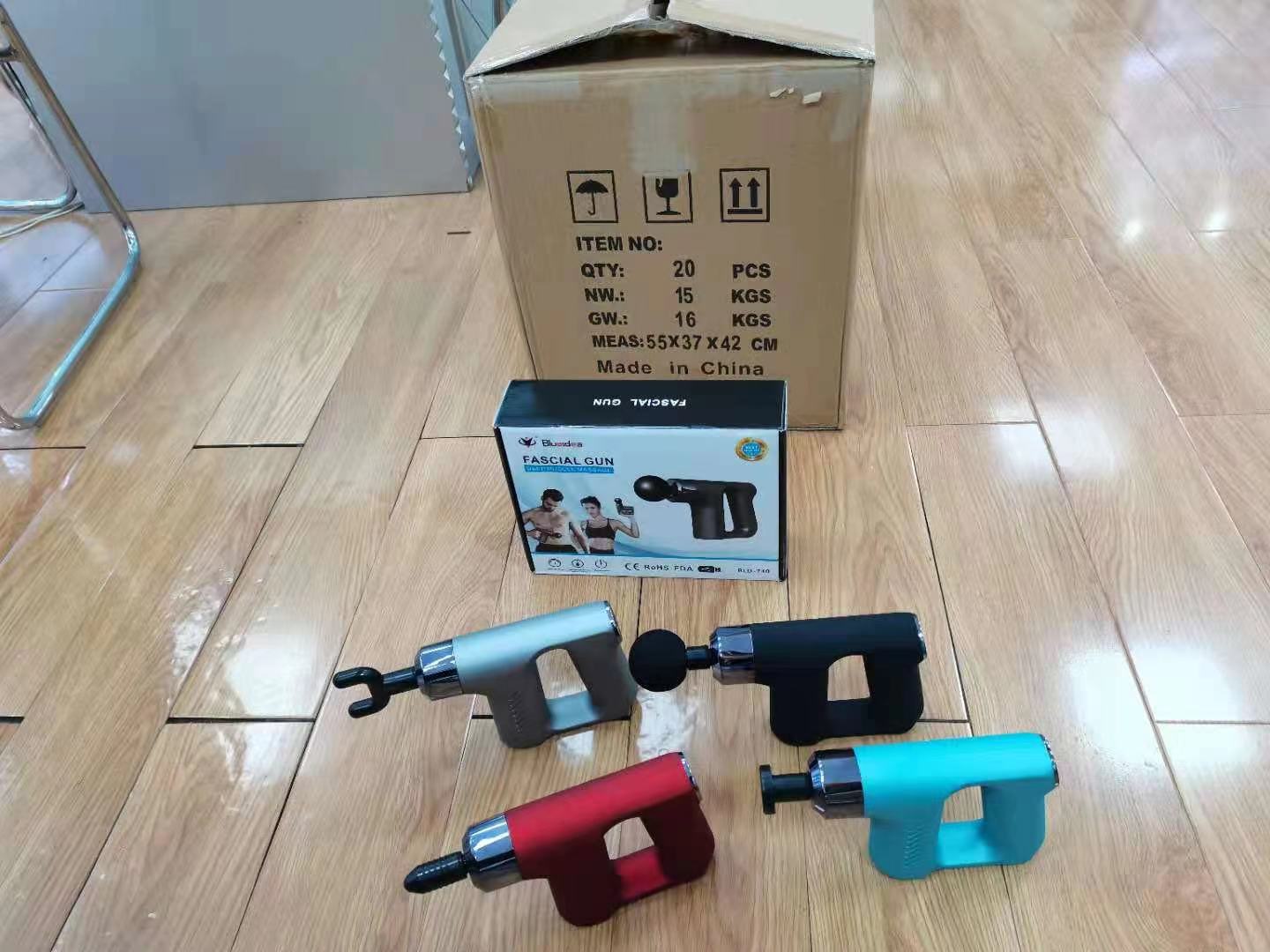 6ea2ed0fca016d67504627573add1547 Blueidea Deep Tissue fascial massager with 4 massage Muscle Massage Gun (Random color) - Image 3