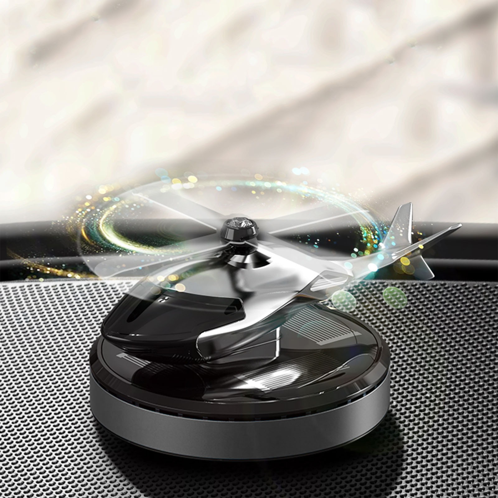 6fa0232b4f82343c96f059ce849dd42e Solar Powered Car Aroma Diffuser – Helicopter Design Air Freshener Perfume for Dashboard
