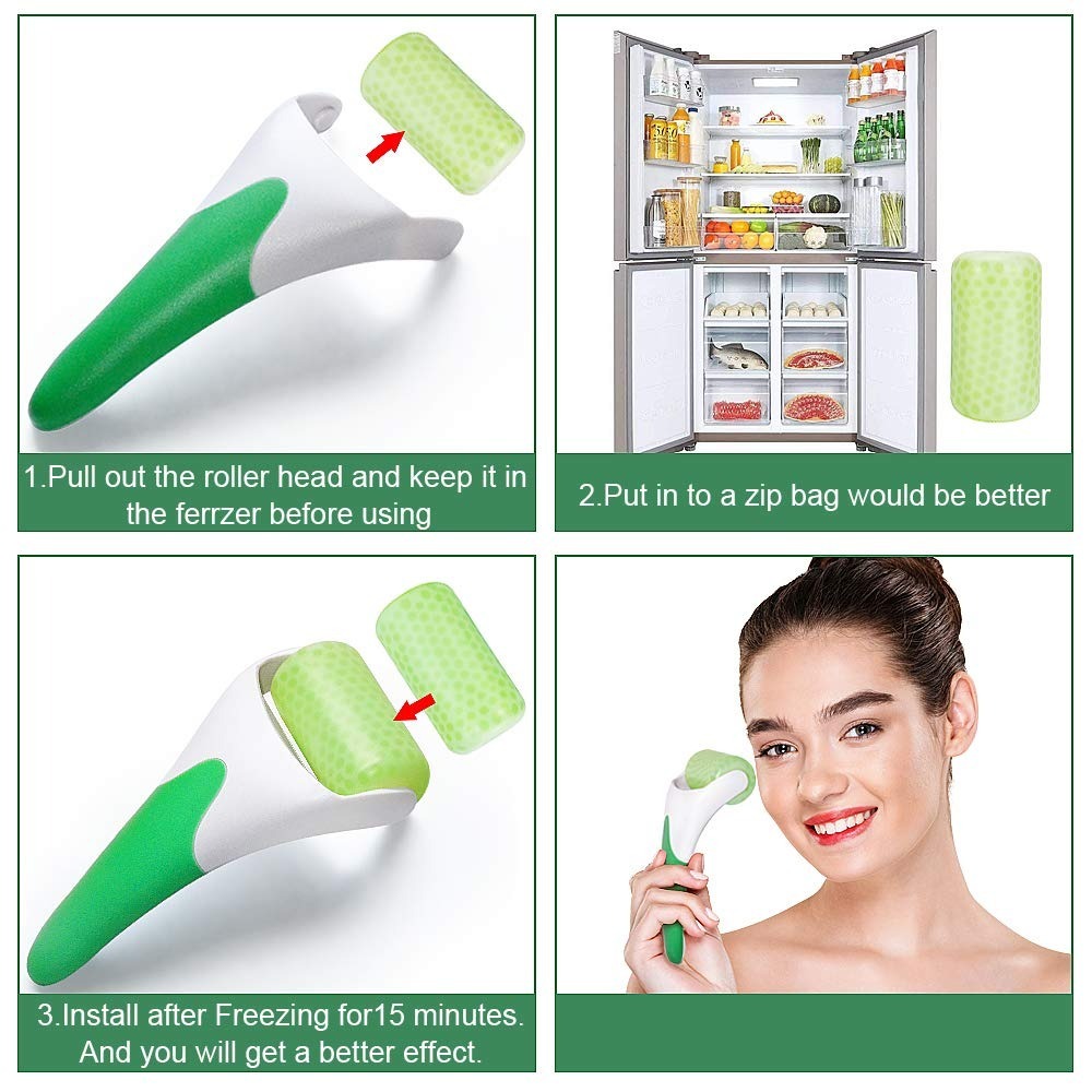 6fe3ebc35688a15370aff142094a3383 Ice Roller for Face & Eye Puffiness Relief, Cold Gel Ice Face Roller Massager - Ice Roller Cool Roller For Face Eye Body - Image 4