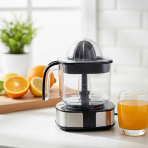 Premium Stainless Steel Electric Citrus Juicer: High-Efficiency Pulp-Control Extractor with Integrated Measurement Pitch