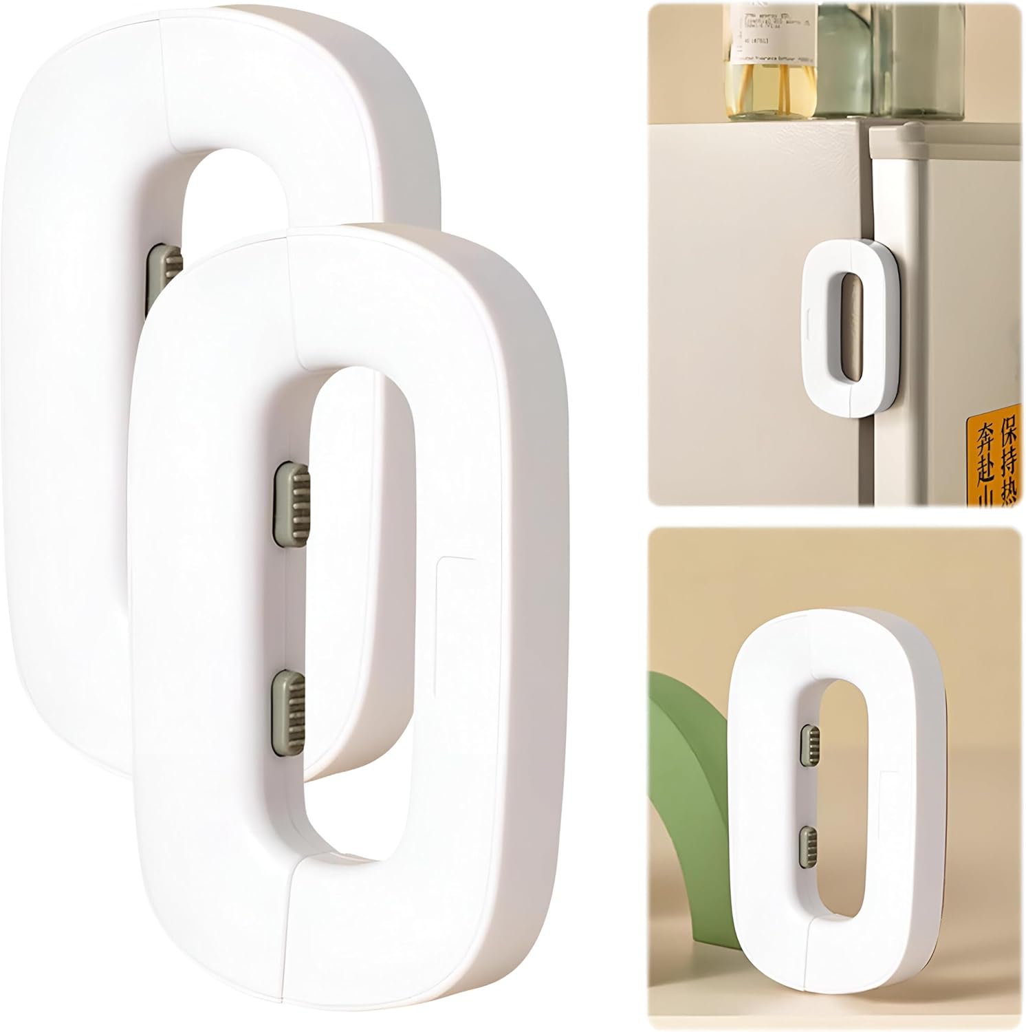 711rcCNxDeL._AC_SL1500_ Child Safety Refrigerator Lock, Refrigerator Door Lock, Self Adhesive Freezer Door, Refrigerator Door, Double Safety But - Image 4